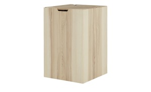 Wäschebox auf Rollen holzfarben Holz, Baumwolle Maße (cm): B: 42 H: 63,5 T: 42 Sale