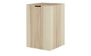 Bild 1 von Wäschebox auf Rollen holzfarben Holz, Baumwolle Maße (cm): B: 42 H: 63,5 T: 42 Sale