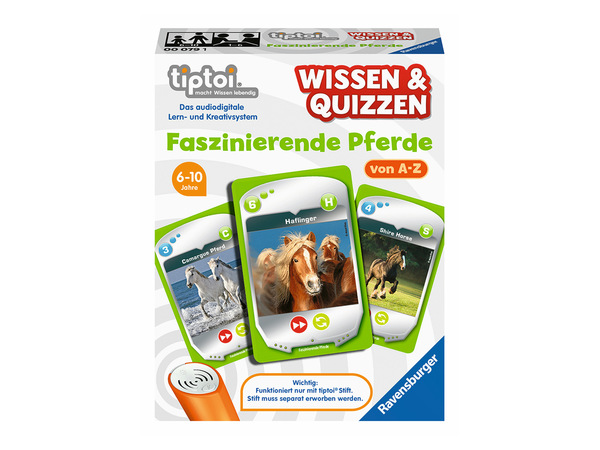 Bild 1 von Ravensburger Lernspiel »tiptoi® Wissen & Quizzen: Faszinierende Pferde«, interaktiv