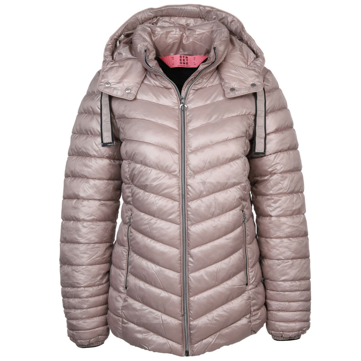 Bild 1 von Damen Steppjacke mit abnehmbarer kapuze