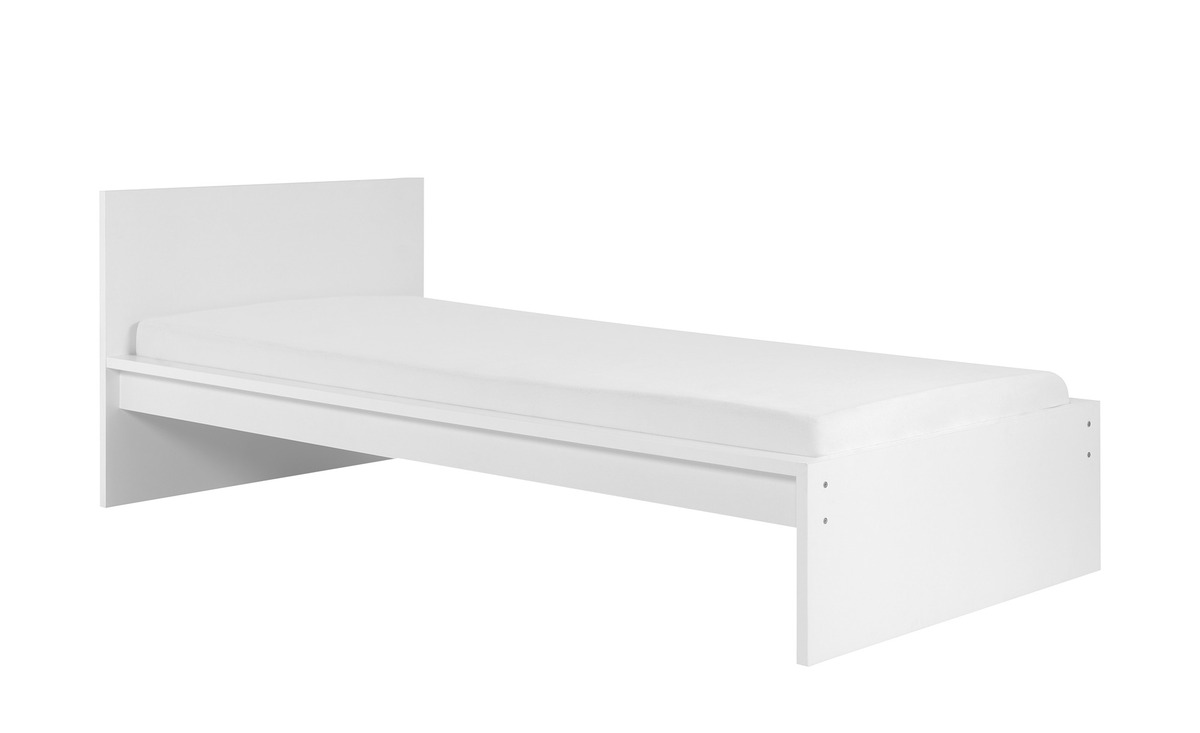 Bild 1 von Einzelbett weiß Maße (cm): B: 105 H: 65 Jugendmöbel