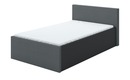 Bild 1 von Bett grau Maße (cm): B: 131 H: 85 Jugendmöbel