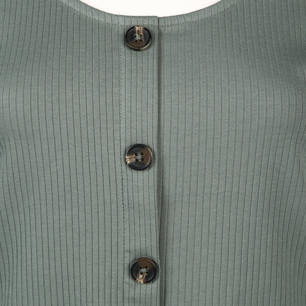 Bild 3 von Vero Moda VMHELSINKI SS TOP GA Shirt mit Zierknöpfen