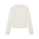 Bild 1 von Mädchen Rippshirt mit Stehkragen