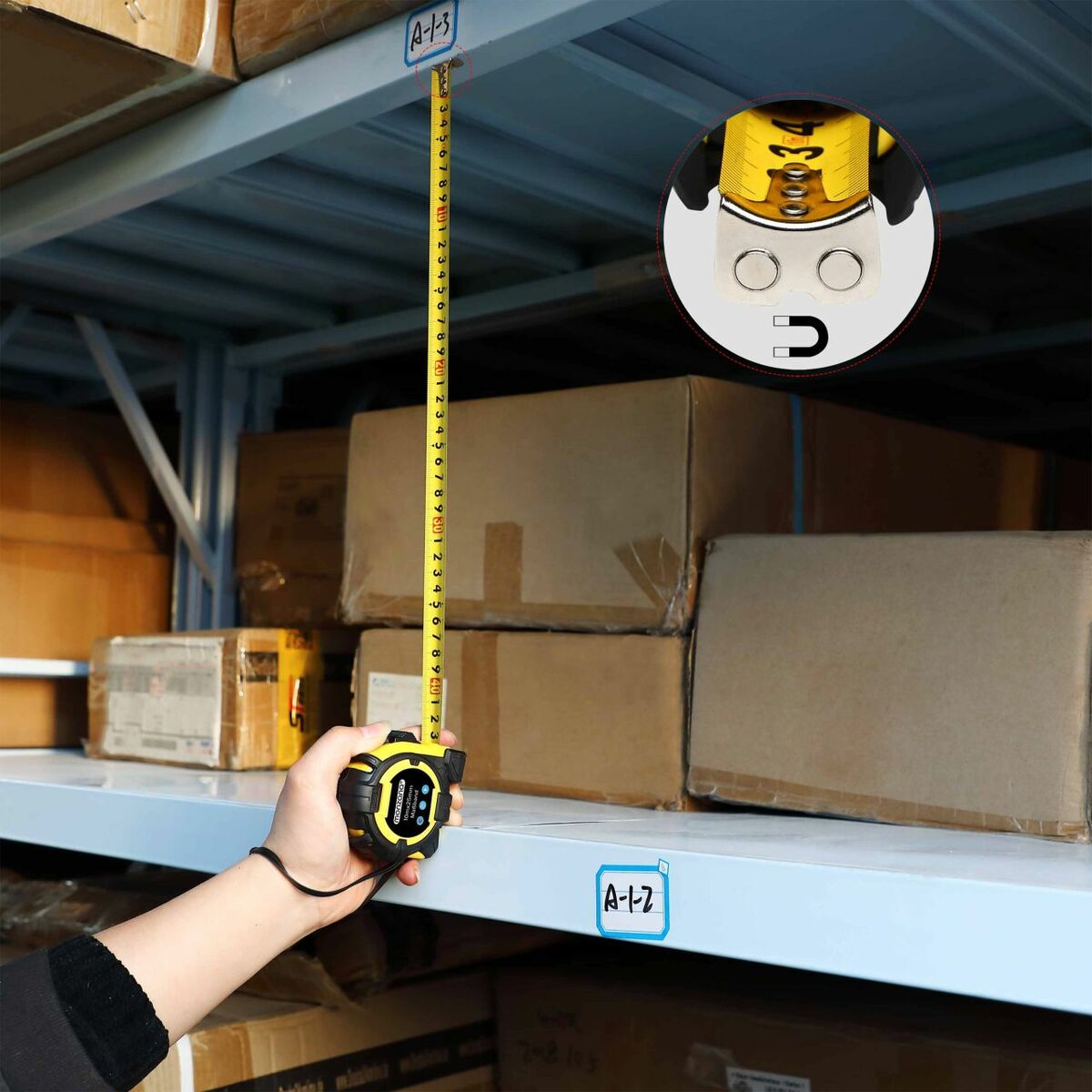 Bild 1 von monzana® Maßband 10m schwarz gelb