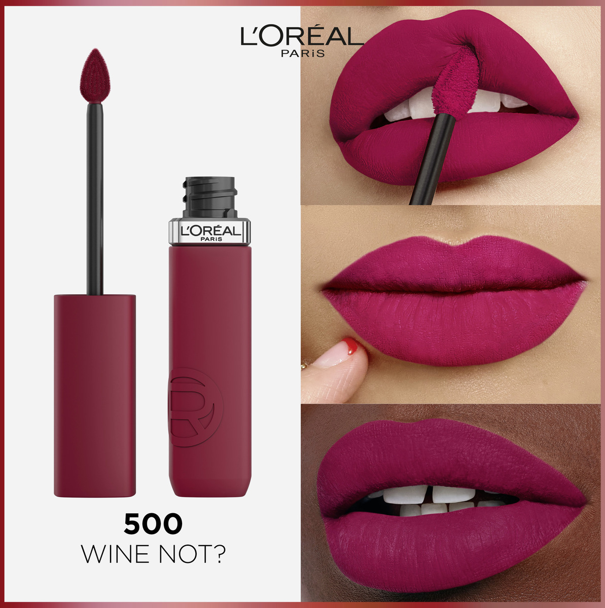 Bild 4 von L’Oréal Paris Infaillible Matte Resistance 16H Lippenstift 500 Wine Not?