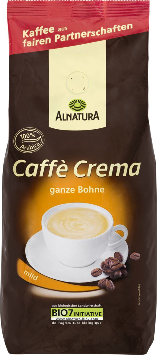 Bild 1 von Alnatura Bio Caffè Crema, ganze Bohne