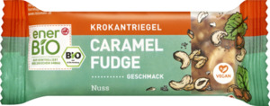 enerBiO Krokantriegel Caramel Fudge