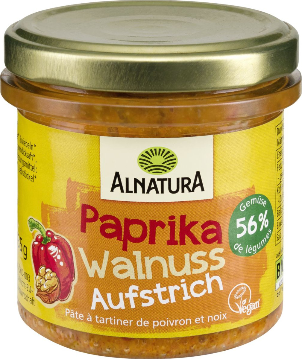 Bild 1 von Alnatura Bio Aufstrich Paprika-Walnuss
