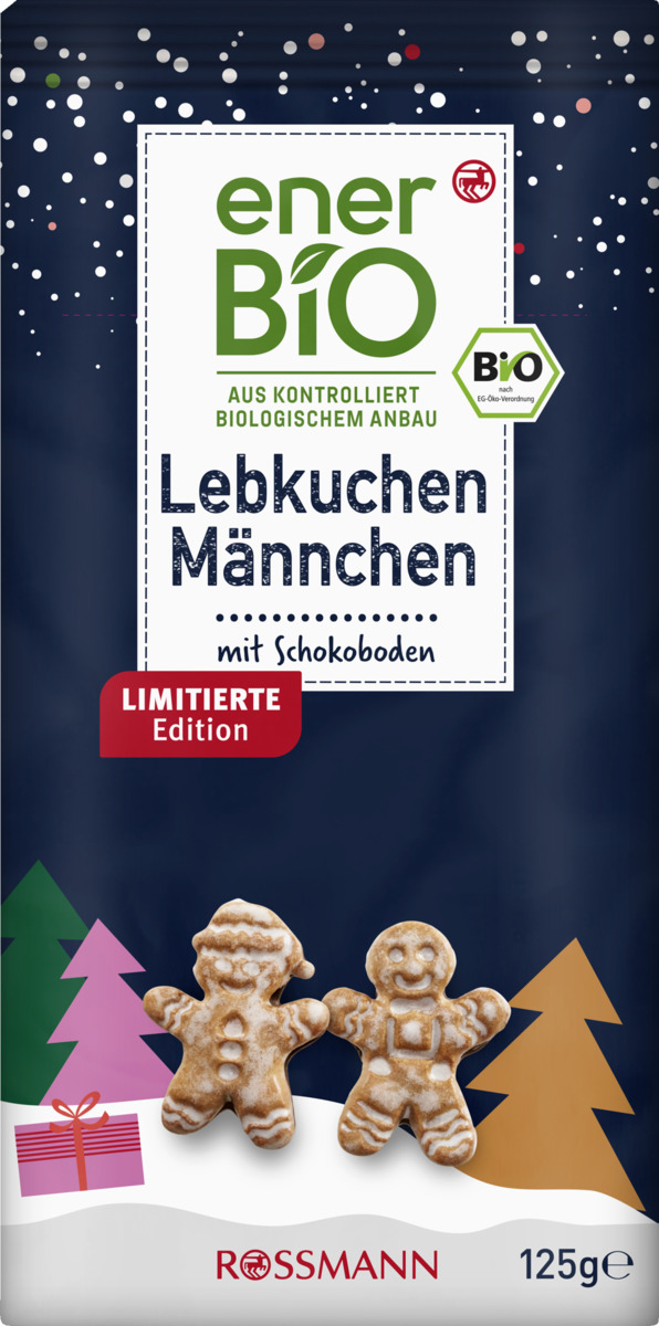 Bild 1 von enerBiO Lebkuchenmännchen mit Zartbitter-Schokoboden
