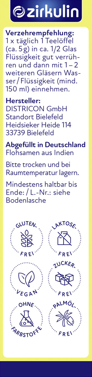 Bild 3 von Zirkulin Bio Flohsamen