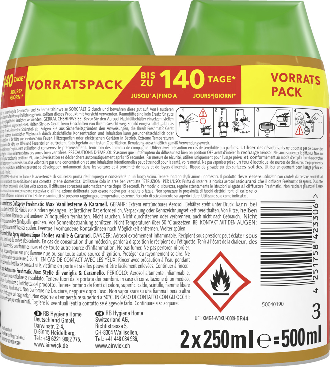 Bild 4 von Air Wick Freshmatic Max Nachfüller DUO Vanillesterne & Karamell