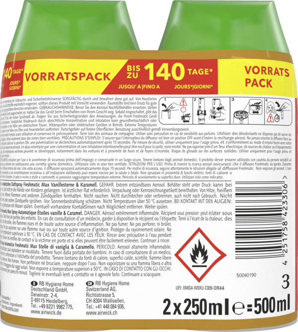 Bild 4 von Air Wick Freshmatic Max Nachfüller DUO Vanillesterne & Karamell
