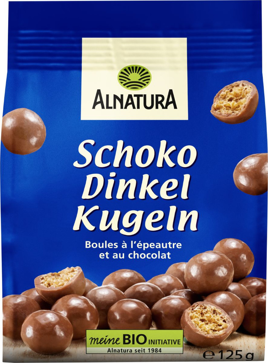 Bild 1 von Alnatura Bio Schoko-Dinkelkugeln Vollmilch