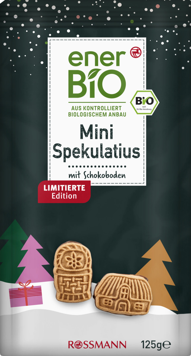 Bild 1 von enerBiO Mini Spekulatius mit Zartbitter-Schokoboden
