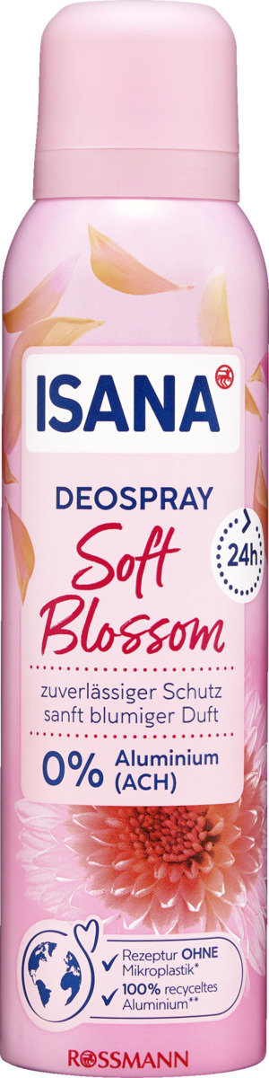 Bild 1 von ISANA Deospray Soft Blossom 0.53 EUR/100 ml