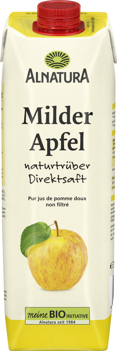 Bild 1 von Alnatura Bio Milder Apfel Direktsaft naturtrüb