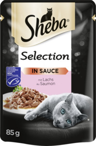 Sheba Selection in Sauce mit Lachs 0.58 EUR/100 g (12 x 85.00g)