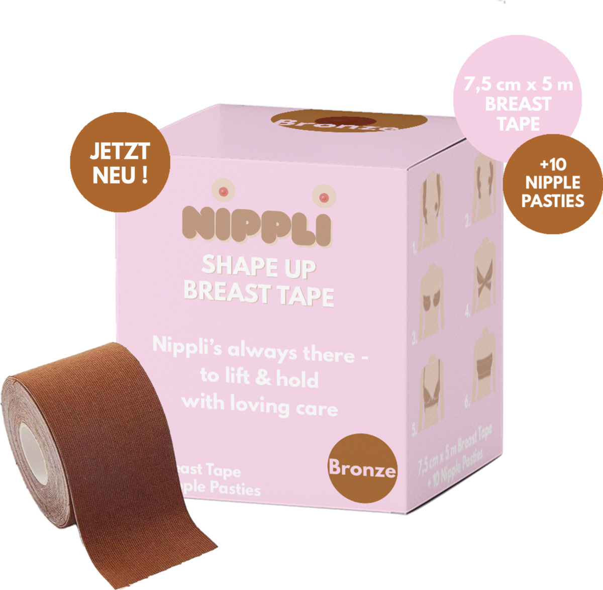 Bild 1 von Nippli Shape Up Breast Tape Bronze