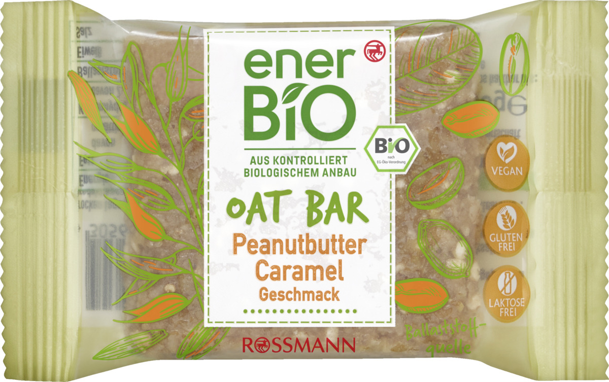 Bild 1 von enerBiO Oat Bar Peanutbutter Caramel Geschmack