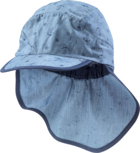 PUSBLU Kinder Mütze, Gr. 54/55, mit Baumwolle, blau