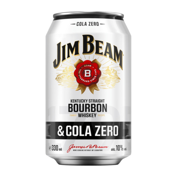 Bild 1 von JIM BEAM Bourbon Whiskey & Cola Zero