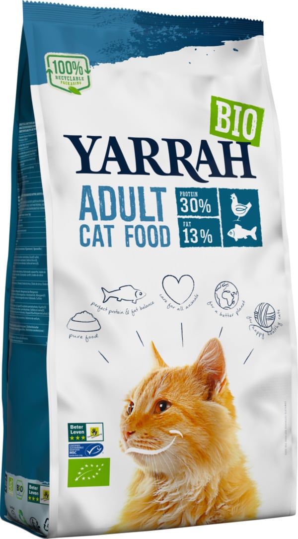 Bild 1 von Yarrah Trockenfutter Katze mit Bio Huhn & Fisch (MSC), Adult