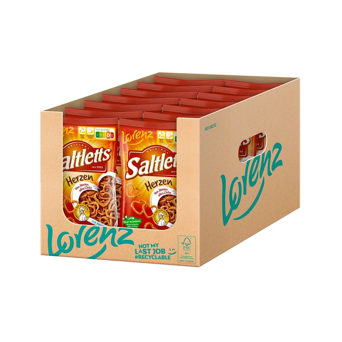 Bild 1 von Lorenz Saltletts Herzen 180 g, 14er Pack