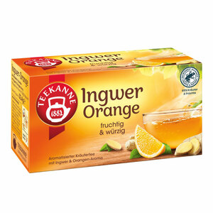 Teekanne Tee Ingwer Orange 32,4 g