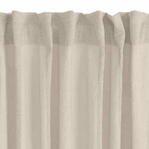 Vorhang BOLMEN 1x140x300 Knitter-Optik warmes grau