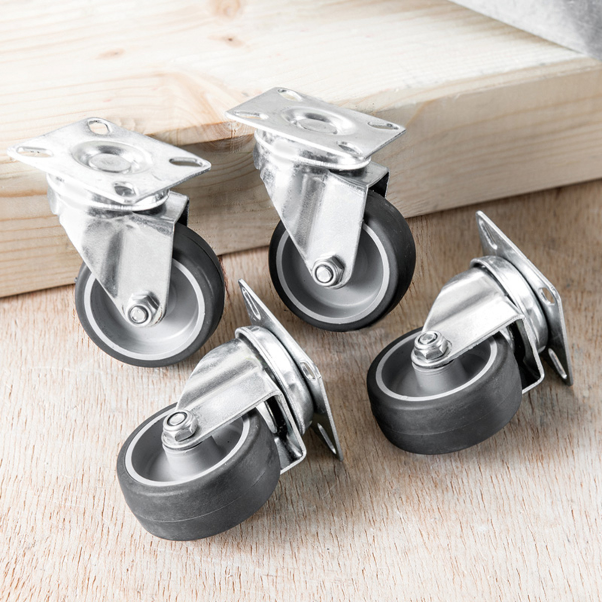 Bild 1 von Kraft Werkzeuge Apparate-Lenkrollen-Set 4tlg.