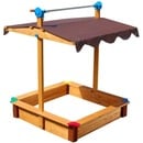 Bild 1 von Kinder-Holzsandkasten - Felix - mit Dachlift - ca. 100 x 100 x 120 cm