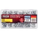 Bild 1 von Kraft Werkzeuge Edelstahl-Flügelmuttern-Sortiment 150tlg.