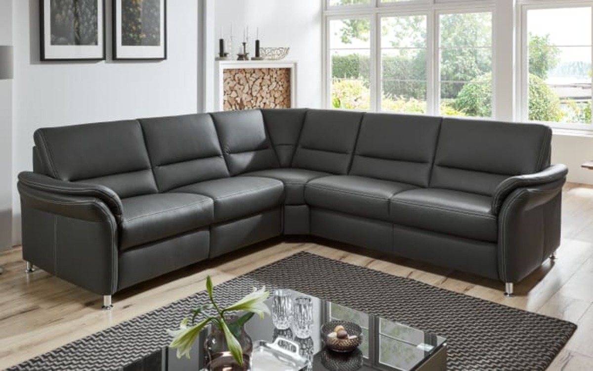 Bild 1 von Polinova - Leder Wohnlandschaft PN-EM16033, anthrazit