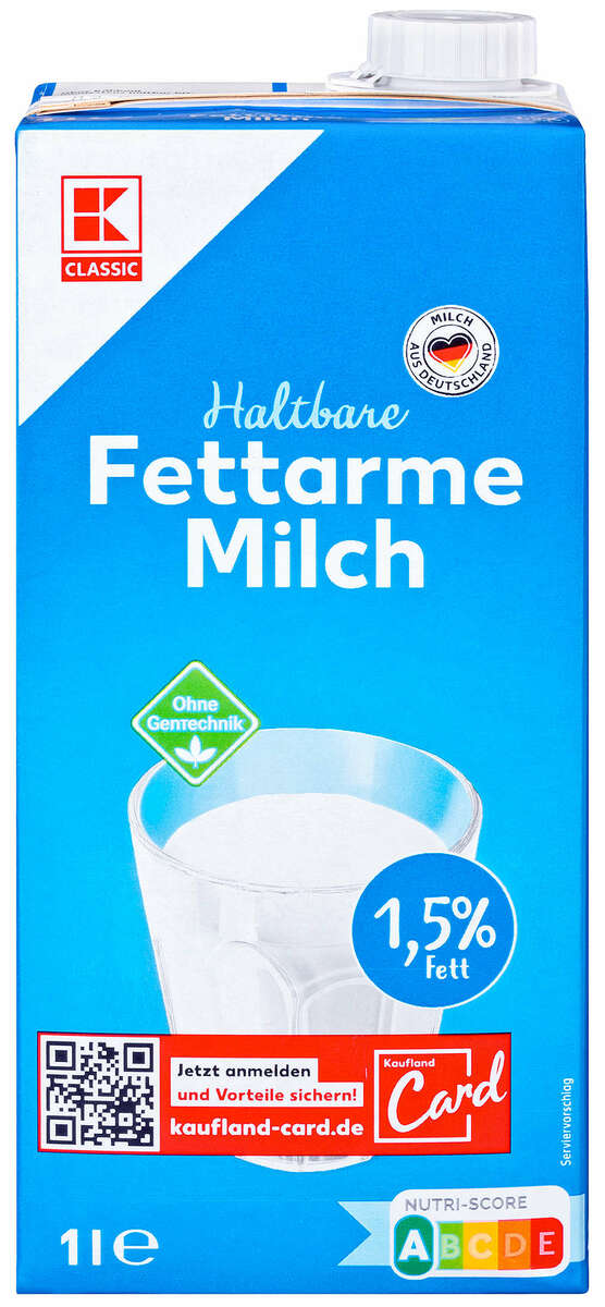 Bild 1 von K-CLASSIC Fettarme H-Milch