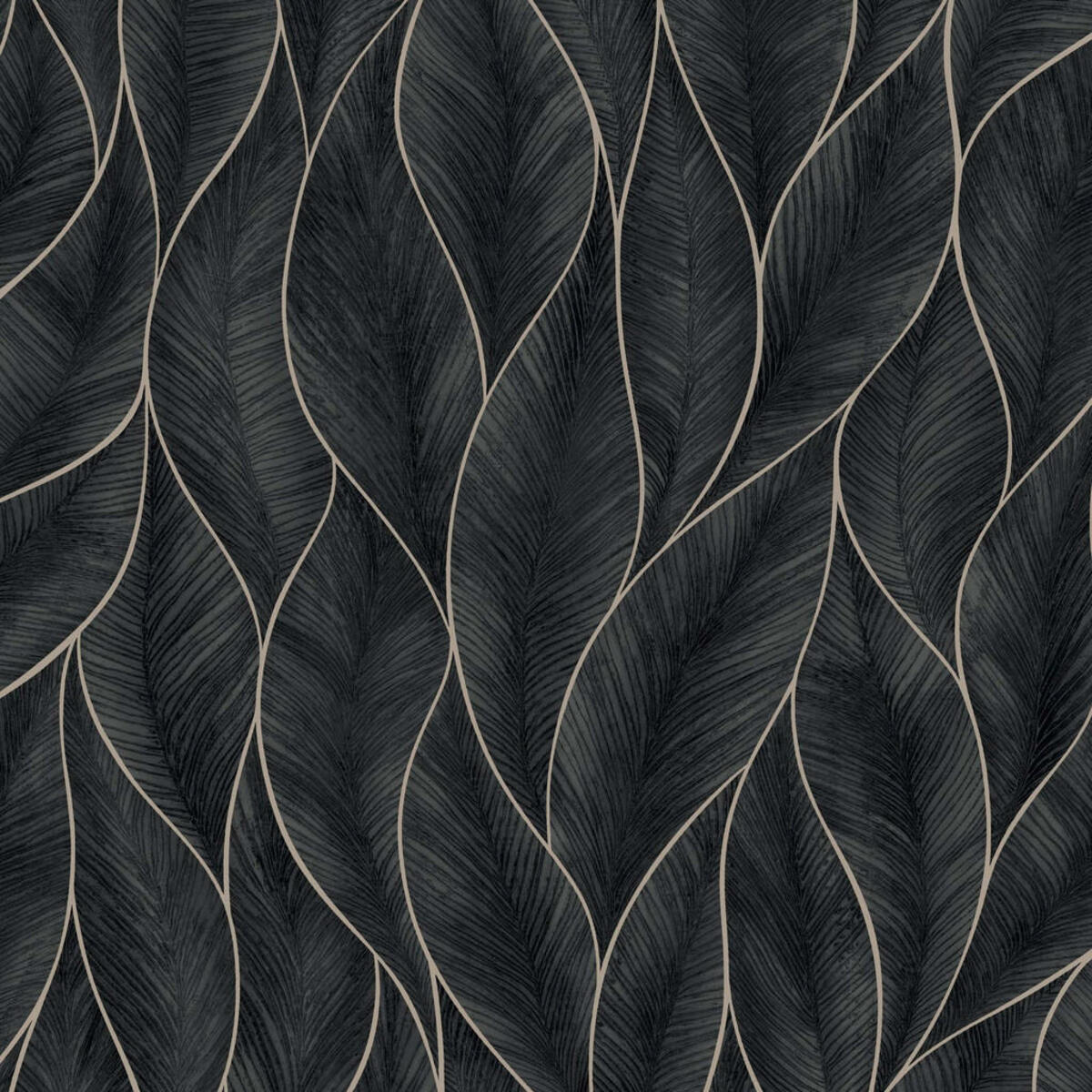 Bild 1 von XXXLutz VLIESTAPETE Blau, Schwarz