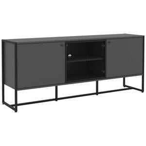 P & B SIDEBOARD Anthrazit, Schwarz