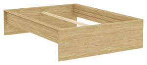 Bettrahmen Unit 140 in Eichefarben