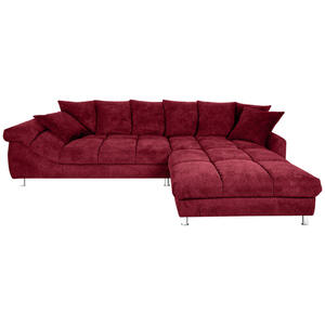 Carryhome ECKSOFA Dunkelrot