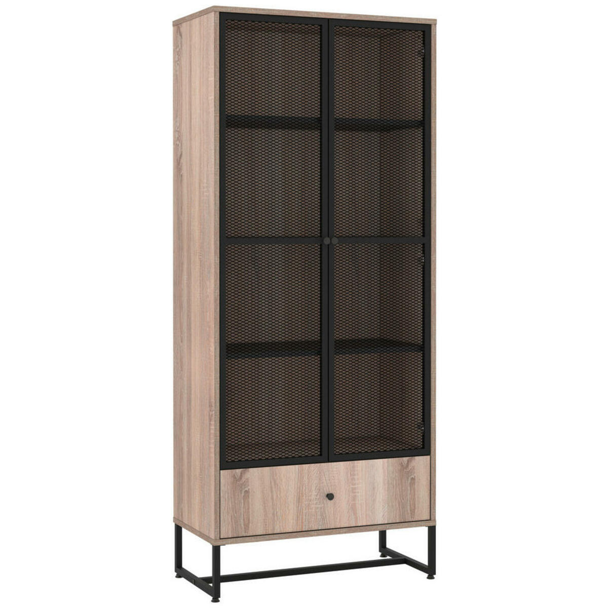 Bild 1 von P & B VITRINE Schwarz, Sonoma Eiche