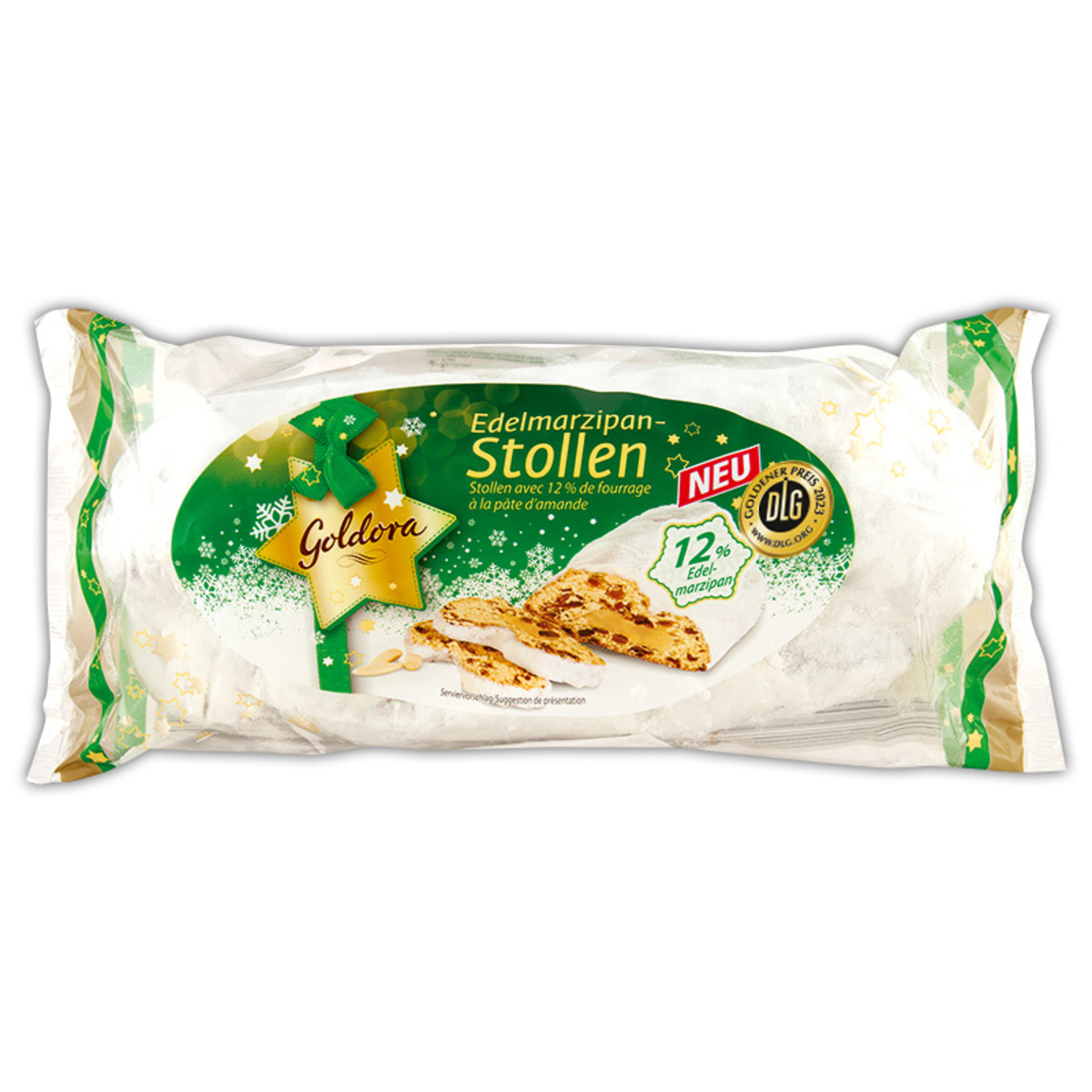 Bild 1 von Goldora Edelmarzipan-Stollen