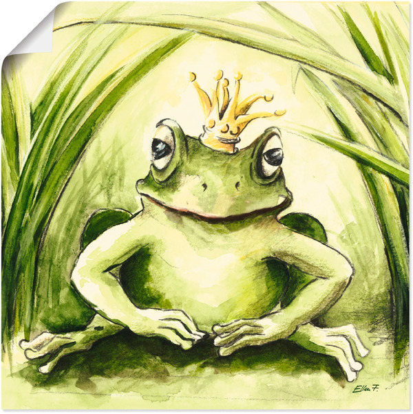 Bild 1 von Artland Wandbild »Kleiner Frosch«, Geschichten & Märchen, (1 St.), als Alubild, Leinwandbild, Wandaufkleber oder Poster in versch. Größen