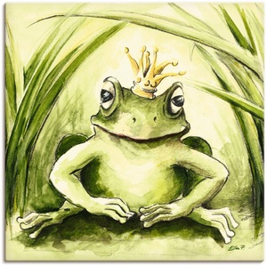 Artland Wandbild »Kleiner Frosch«, Geschichten & Märchen, (1 St.), als Alubild, Leinwandbild, Wandaufkleber oder Poster in versch. Größen