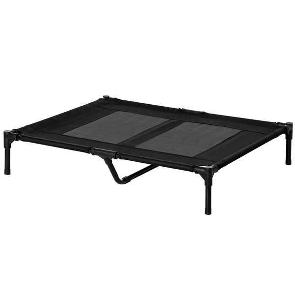 Bild 1 von PawHut Hundeliege outdoor Schlafplatz Erhöhtes Hundebett Hundesofa Haustierbett Katzenbett Oxford Schwarz 92 x 76 x 18 cm