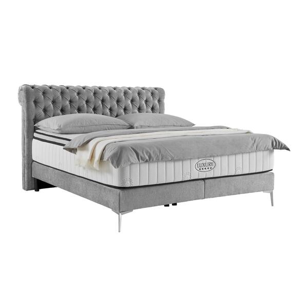 Bild 1 von Boxspringbett Queen in Grau ca. 180x200cm