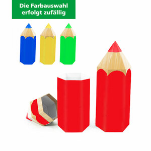 Stiftbox aus Pappe 28 cm verschiedene Farben (Farbauswahl erfolgt zufällig)