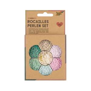 Rocailles-Perlen-Set pastell 90 g