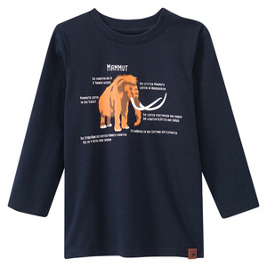 Kinder Langarmshirt mit Mammut-Print