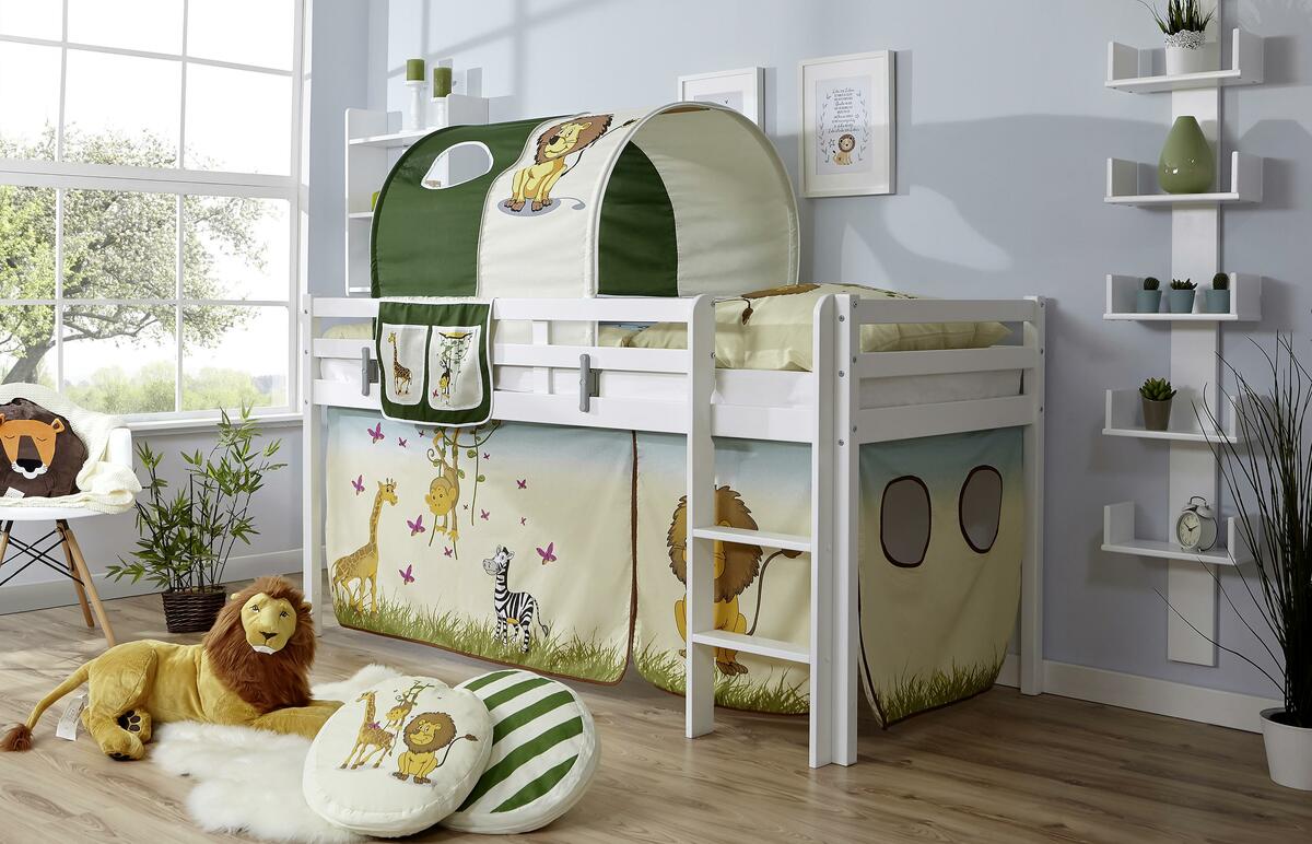 Bild 1 von MITTELHOHES BETT Rene 90x200cm Weiß