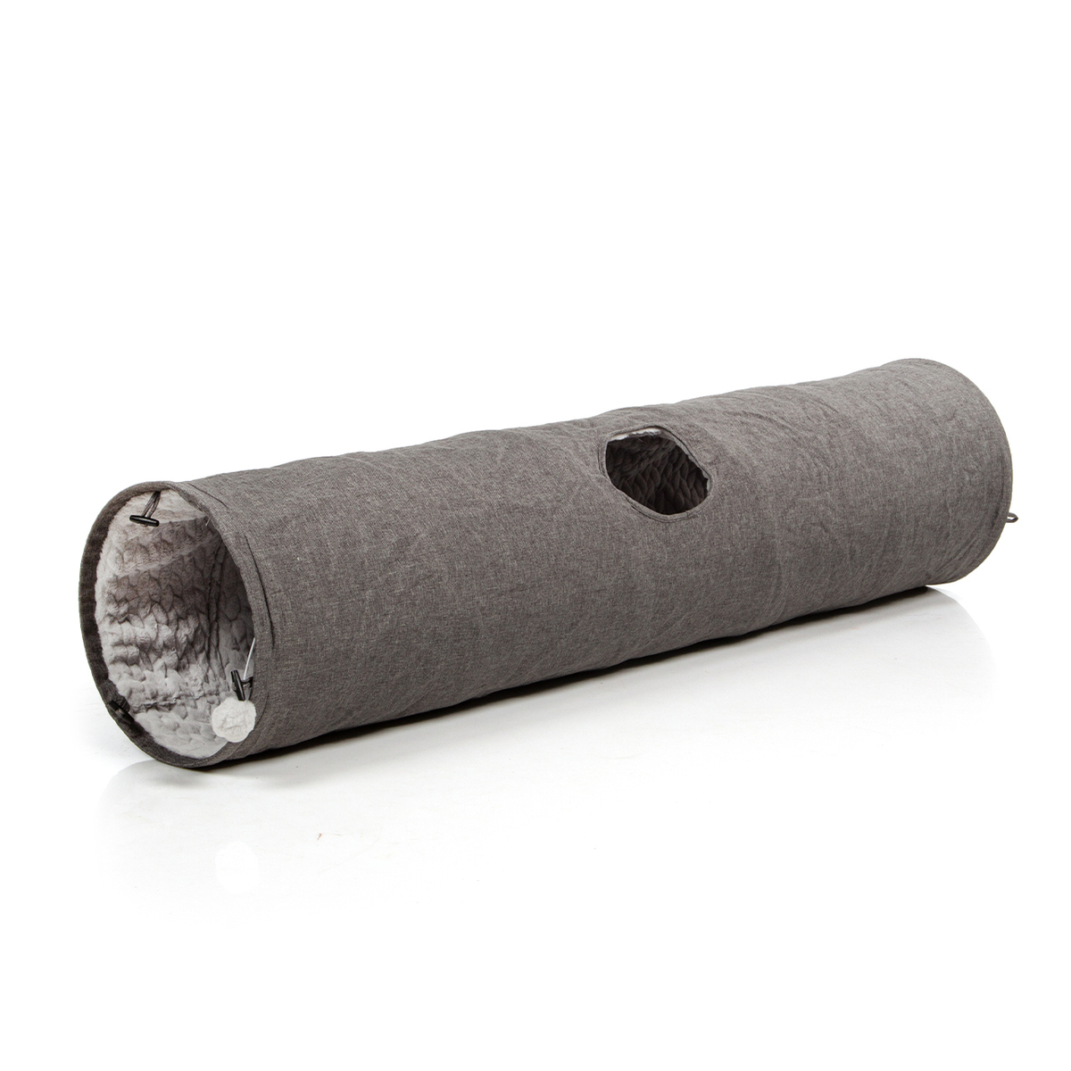 Bild 1 von Canadian Cat Company Katzentunnel XXL mit Kuschelfell grau
